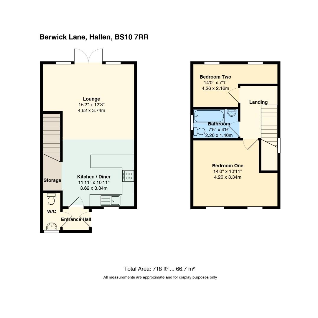 Floorplan for Berwick Lane, Hallen, Bristol